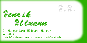 henrik ullmann business card